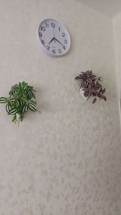 Фотография покупателя товара Искусственный цветок в горшке «Традесканция галант», 7.5×17 см - Фото 2