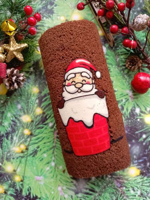 Фотография покупателя товара Фотофон двусторонний картон плотность 350 г «Ёлочные ветки и подарки» 50×50 см - Фото 2