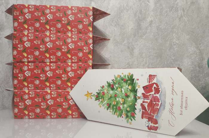 Фотография покупателя товара Подарочная коробка - конфета новогодняя складная «Сказочный Новый год», 18 х 28 х 10 см - Фото 1