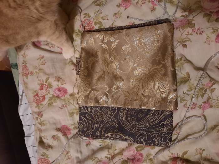 Фотография покупателя товара Гамак для грызунов с карманом, мебельная ткань, 25 х 30 см, микс цветов - Фото 1