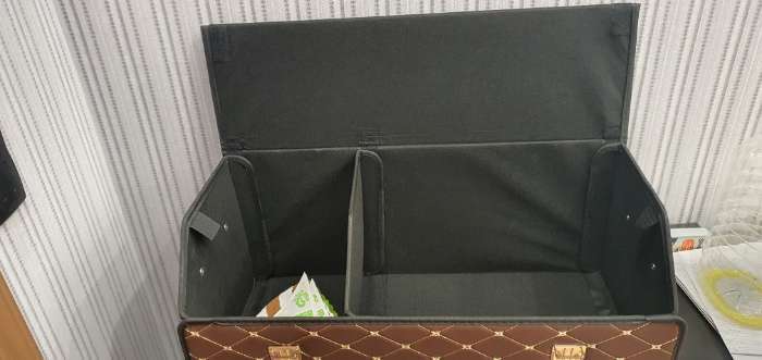 Фотография покупателя товара Органайзер кофр в багажник автомобиля HT-098, саквояж 68×32×30 см, коричневый, экокожа - Фото 2