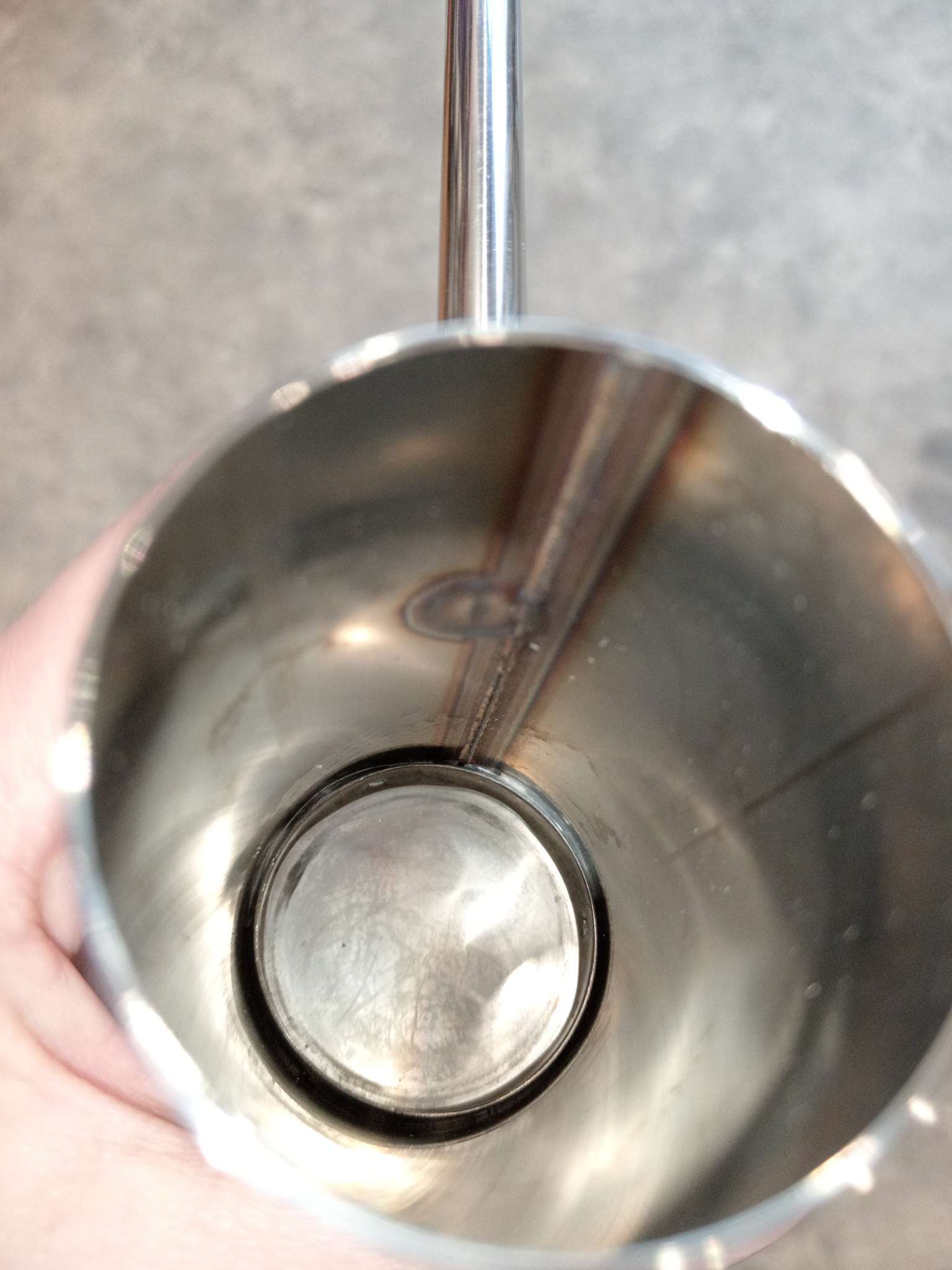 Фотография покупателя товара Ковш - черпак для бани и сауны «Прямой», нержавеющая сталь, 200 мл, деревянная ручка - Фото 1