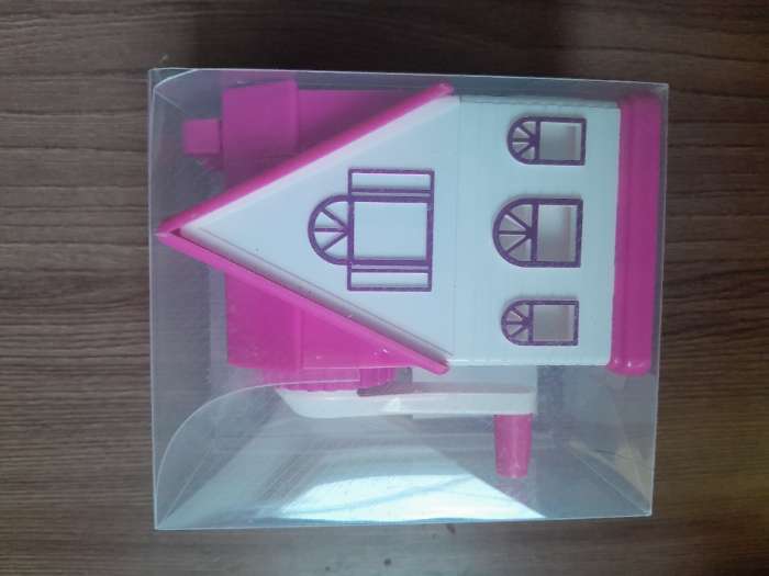 Фотография покупателя товара Точилка механическая с контейнером «Домик», МИКС - Фото 1