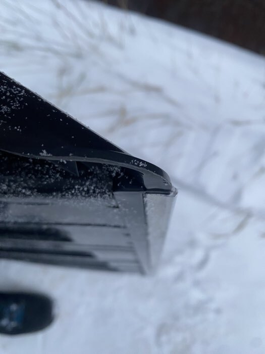 Фотография покупателя товара Движок для уборки снега, пластиковый ковш 47×70 см, металлическая планка, металлическая ручка - Фото 6