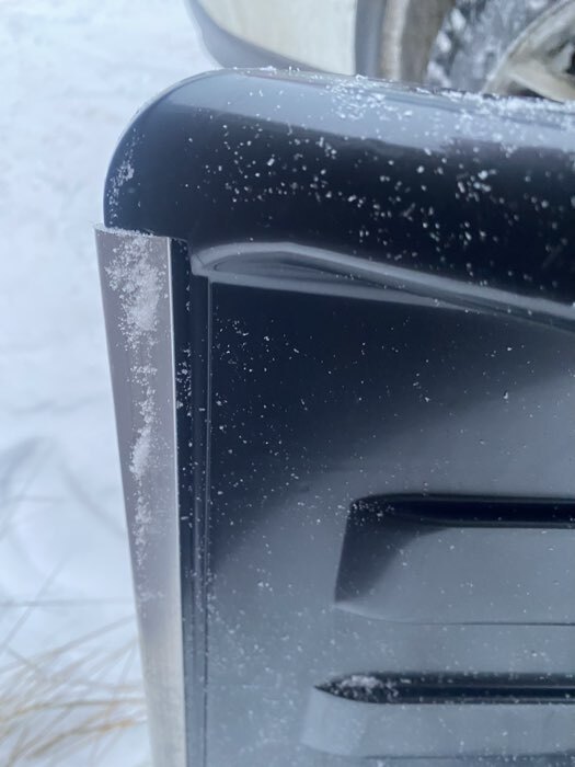 Фотография покупателя товара Движок для уборки снега, пластиковый ковш 47×70 см, металлическая планка, металлическая ручка - Фото 7