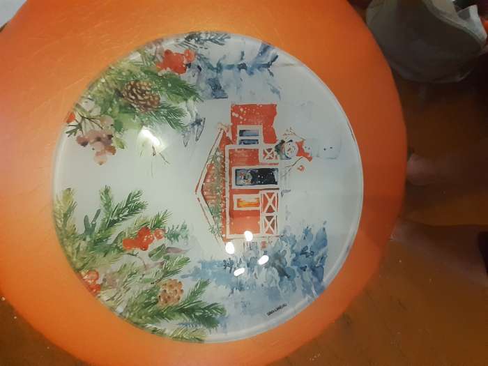 Фотография покупателя товара Тарелка плоская новогодняя «С новым годом», d=20 см, стекло - Фото 2