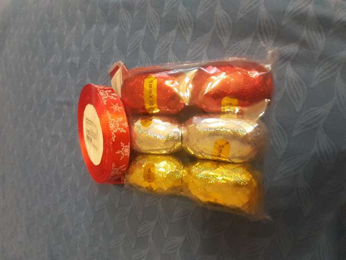 Фотография покупателя товара Лента атласная «Снежинки», 15 мм, 23±1 м, серая - Фото 3