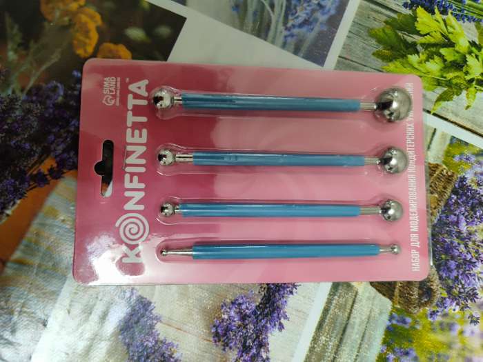 Фотография покупателя товара Набор для моделирования кондитерских украшений KONFINETTA, 4 шт., диаметры шариков 0.4 см, 0.6 см, 0.8 см, 1 см, 1.1 см, 1.3 см, 1.6 см, 2 см - Фото 1