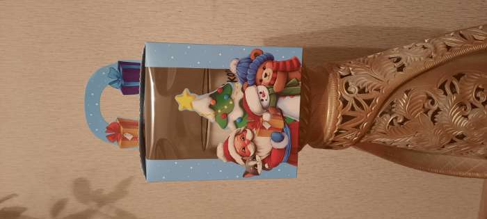 Фотография покупателя товара Коробка подарочная новогодняя складная «Сказочный Дед Мороз» 14×16×14 см - Фото 3