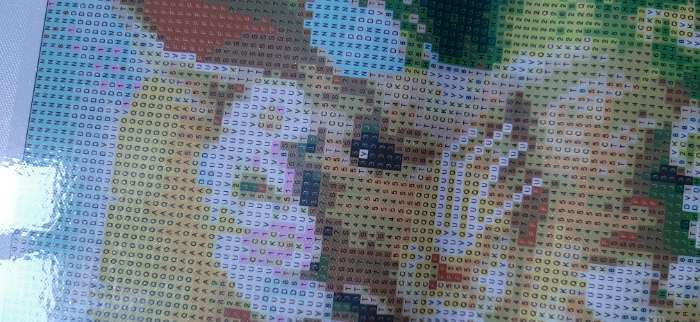 Фотография покупателя товара Алмазная мозаика с полным заполнением на холсте «Зайка», 20 х 30 см - Фото 2