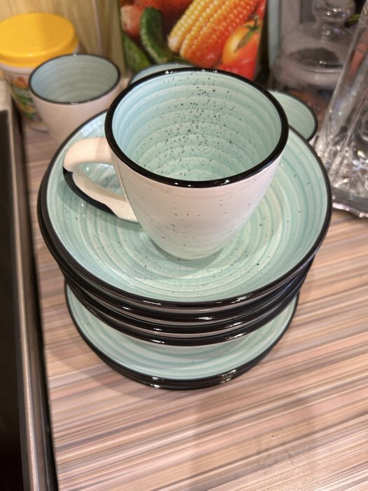 Фотография покупателя товара Набор кружек Доляна Nature, 4 шт., 400 мл, керамика, бежевые - Фото 1