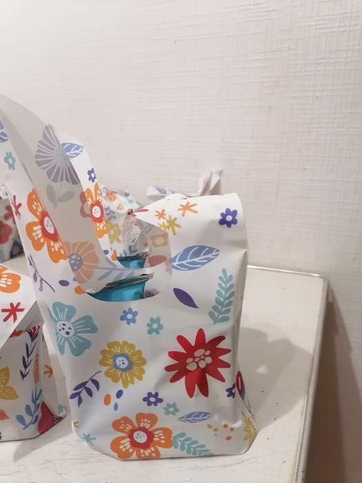 Фотография покупателя товара Пакет полиэтиленовый подарочный с ушками «Мишка на луне», 13×23 см - Фото 8