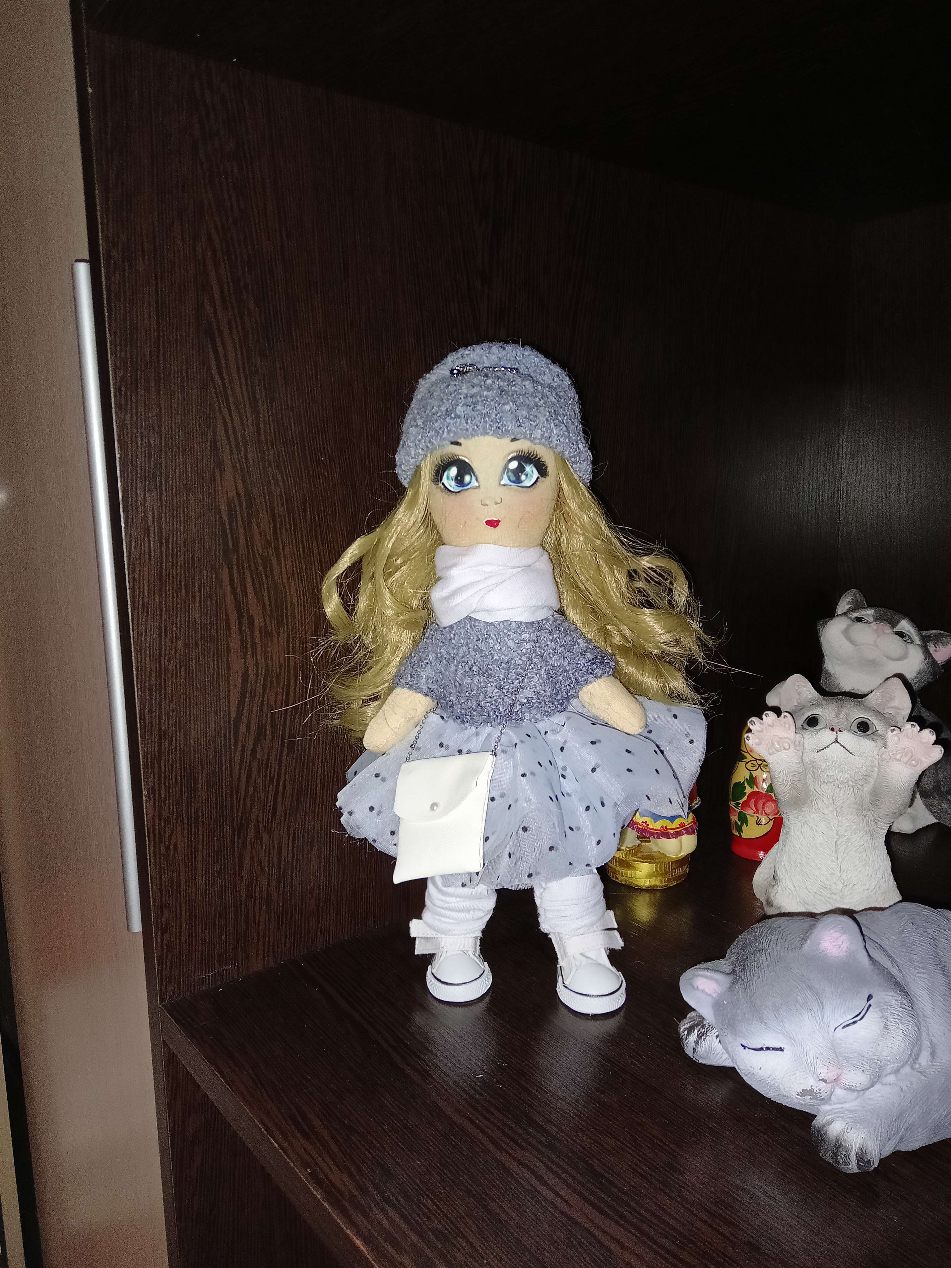 Фотография покупателя товара Мягкая кукла "Одри", набор для шитья 21 × 0,5 × 29,7 см - Фото 2