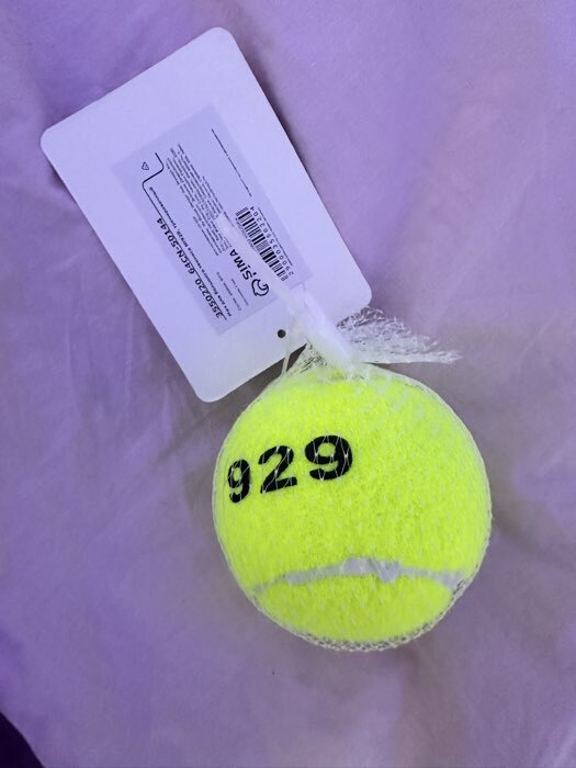 Фотография покупателя товара Мяч для большого тенниса ONLYTOP № 929, тренировочный - Фото 1