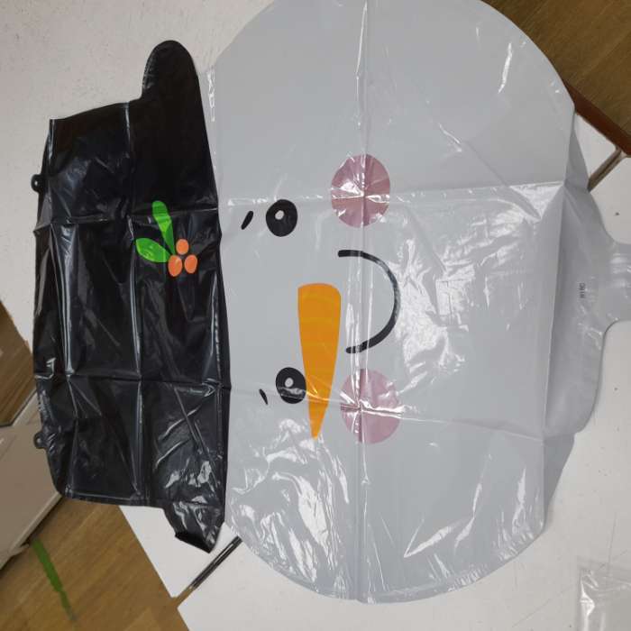 Фотография покупателя товара Воздушный шар фольгированный 23" «Снеговик в цилиндре» - Фото 2