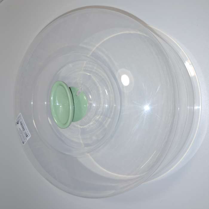 Фотография покупателя товара Крышка для СВЧ, d=24.7 см, внутр. d=22.7 см, пластик, МИКС - Фото 2