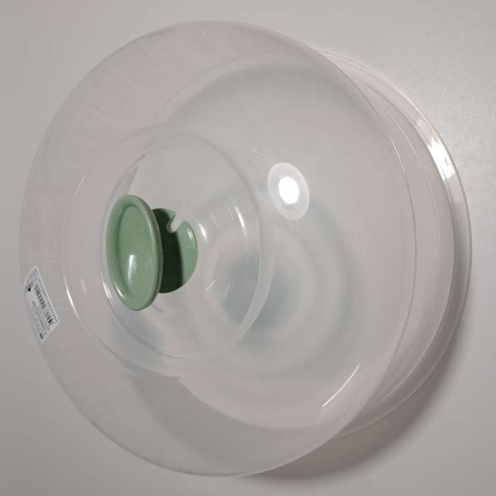 Фотография покупателя товара Крышка для СВЧ, d=24.7 см, внутр. d=22.7 см, пластик, МИКС - Фото 3