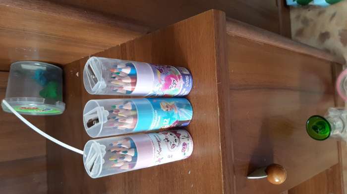 Фотография покупателя товара Карандаши цветные с точилкой в тубусе МИНИ, 12 цветов, "Эльза и Анна", Холодное сердце - Фото 1