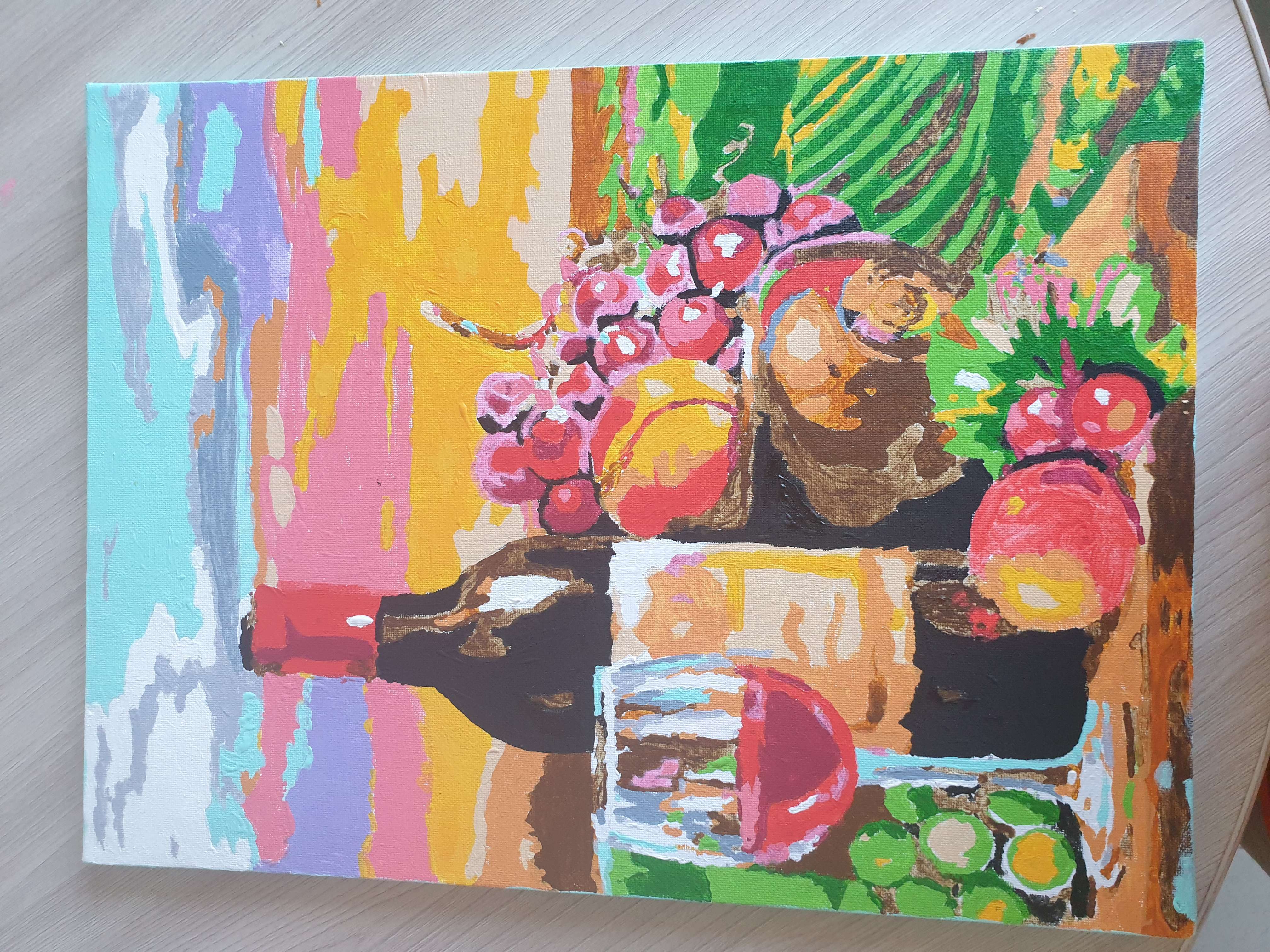 Фотография покупателя товара Картина по номерам на холсте с подрамником «Натюрморт», 30 х 40 см - Фото 1