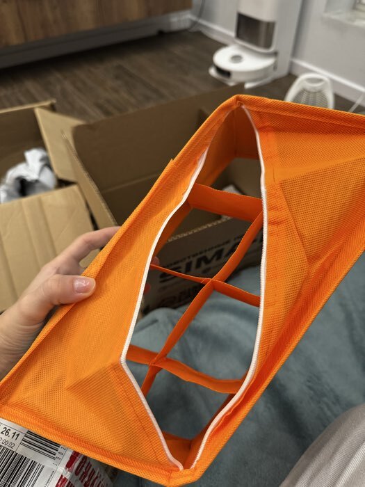 Фотография покупателя товара Органайзер для хранения, кофр для белья 8 ячеек «Корги», 28×16×10 см - Фото 2