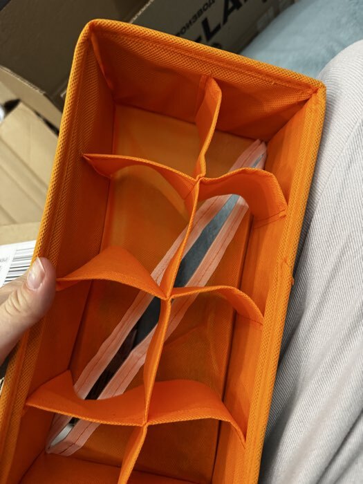 Фотография покупателя товара Органайзер для хранения, кофр для белья 8 ячеек «Корги», 28×16×10 см - Фото 3