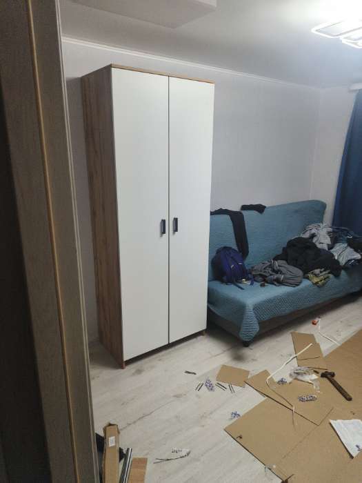 Фотография покупателя товара Шкаф распашной трёхстворчатый «Клик Мебель», 1210×500×2100 мм, цвет белый - Фото 1