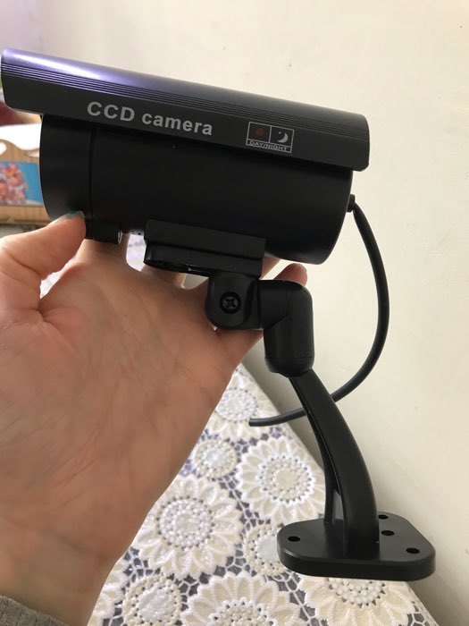 Фотография покупателя товара Муляж уличной видеокамеры LuazON VM-5, с индикатором, 2xАА (не в компл.), черный