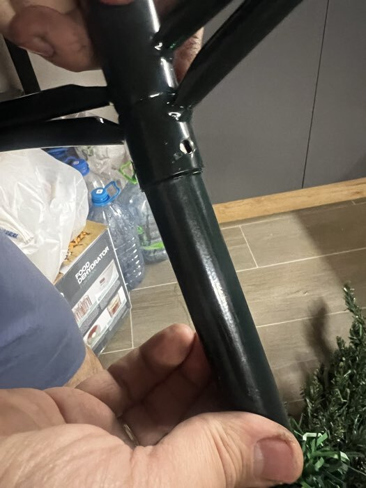 Фотография покупателя товара Ёлка светодиодная «Эксклюзив» огоньки, 240 см, диаметр нижнего яруса 120 см, 950 ПВХ веток, свечение тёплое белое - Фото 5