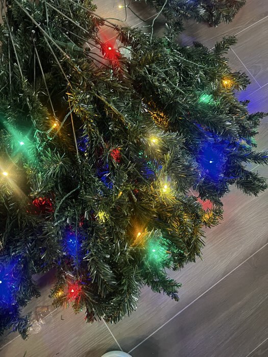 Фотография покупателя товара Ёлка светодиодная «Эксклюзив» огоньки, 240 см, диаметр нижнего яруса 120 см, 950 ПВХ веток, свечение тёплое белое - Фото 6