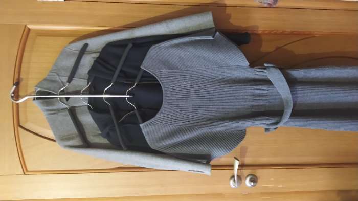 Фотография покупателя товара Плечики - вешалки для одежды многоуровневая Доляна, 40×50 см, цвет чёрный - Фото 4