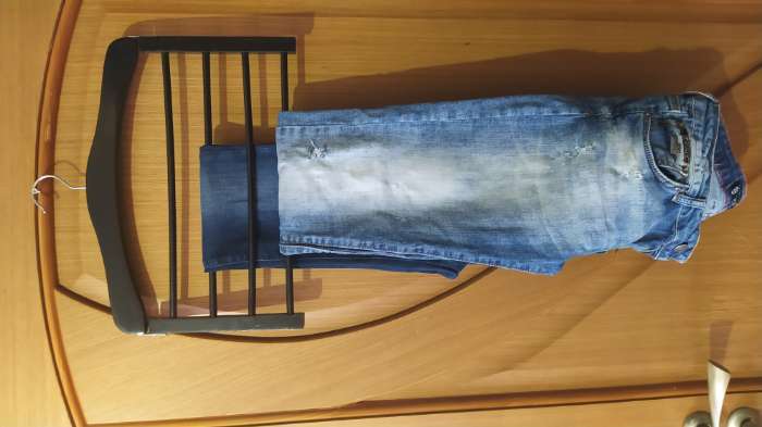 Фотография покупателя товара Плечики для юбок и брюк многоуровневые SAVANNA, 4 перекладины, сорт А, 38,5×1,2×35,5 см, тёмное дерево, лотос - Фото 4