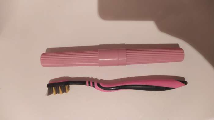 Фотография покупателя товара Футляр для зубной щётки Доляна, 19 см, цвет МИКС - Фото 1