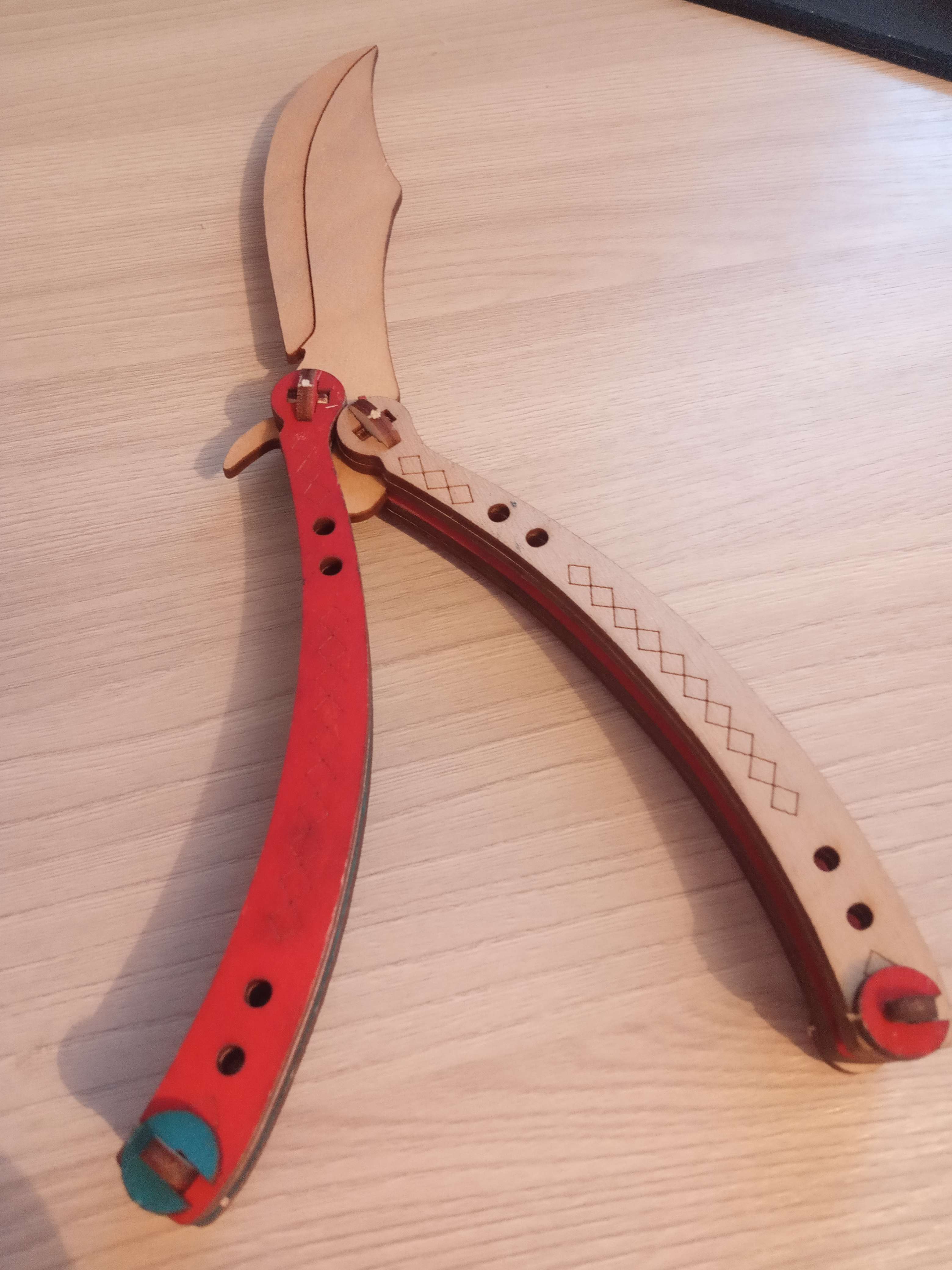 Фотография покупателя товара Сувенир деревянный «Нож бабочка»крашенный, ЦВЕТ МИКС - Фото 14