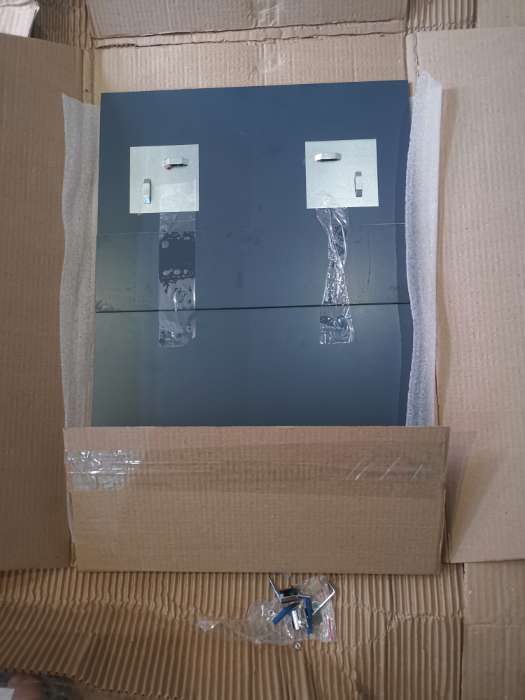 Фотография покупателя товара Зеркало интерьерное настенное «Ромб», с пескоструйной графикой, с полкой, 40×60 см - Фото 1