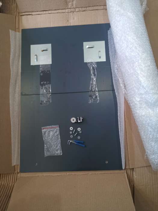 Фотография покупателя товара Зеркало интерьерное настенное «Ромб», с пескоструйной графикой, с полкой, 40×60 см - Фото 2