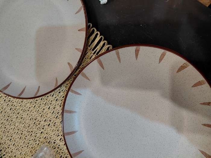 Фотография покупателя товара Тарелки Доляна «Скандинавия», d=27 см, набор 2 шт., керамика, бежевые - Фото 1