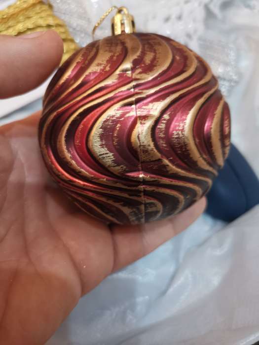 Фотография покупателя товара Ёлочные игрушки «Ширин», шары новогодние, d=8 см, набор 2 шт., волна, зелёно-золотой - Фото 10