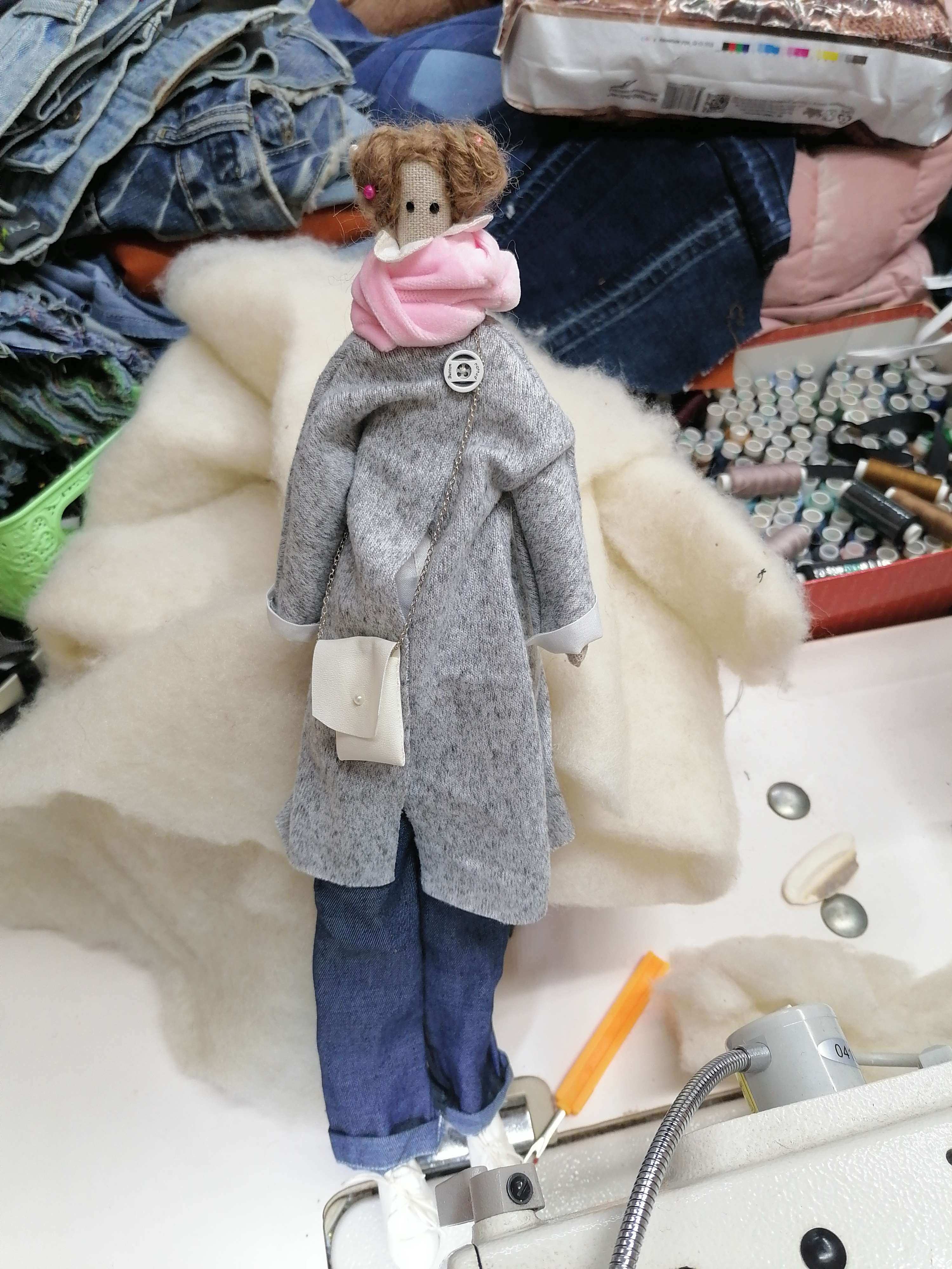 Фотография покупателя товара Интерьерная кукла «Бритни», набор для шитья, 18.9 × 22.5 × 2.5 см - Фото 2