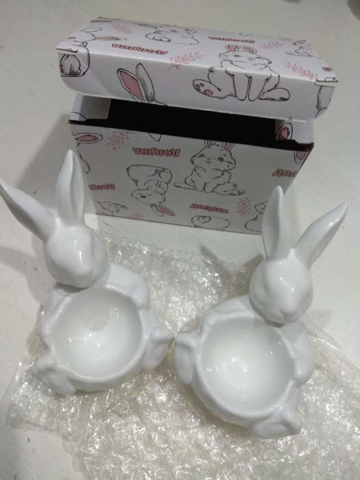 Фотография покупателя товара Подставка для яиц Доляна «Зайка», 12,5×8×9,5 см - Фото 20
