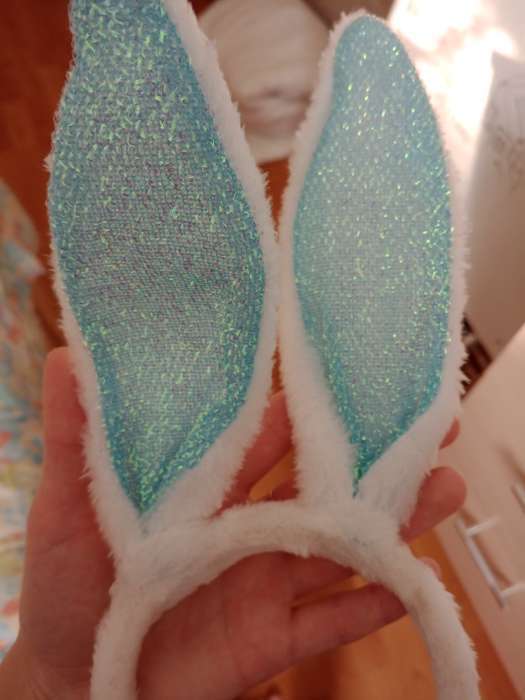 Фотография покупателя товара Карнавальный набор «Зайка», термонаклейка, ободок, бабочка, брошка, хвостик, МИКС - Фото 6