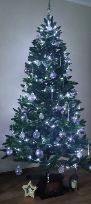 Фотография покупателя товара Гирлянда «Нить» 10 м, IP20, белая нить, 100 LED, 8 режимов, 220 В, свечение мульти - Фото 2