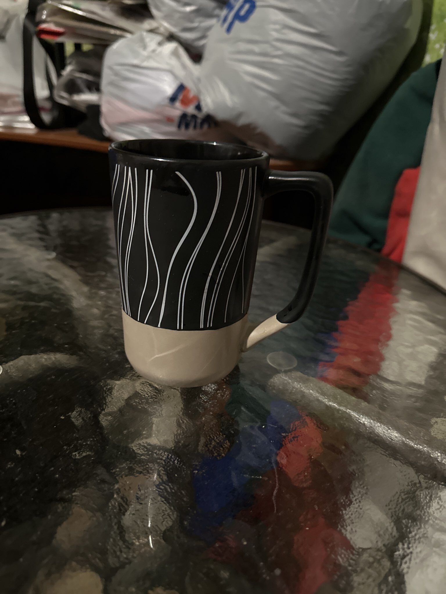 Фотография покупателя товара Кружка чайная керамическая «Листья», 500 мл, ручная работа - Фото 1