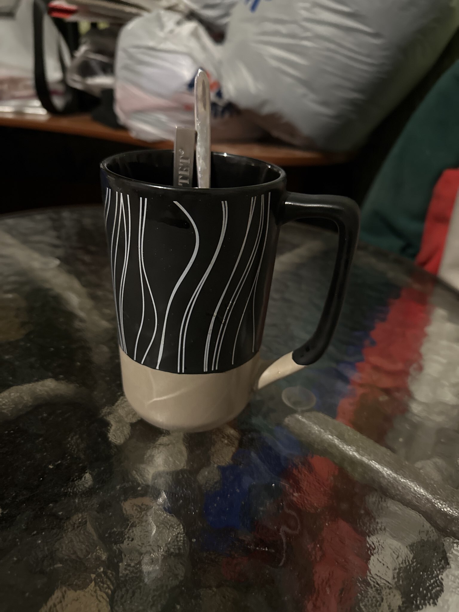 Фотография покупателя товара Кружка чайная керамическая «Листья», 500 мл, ручная работа - Фото 2