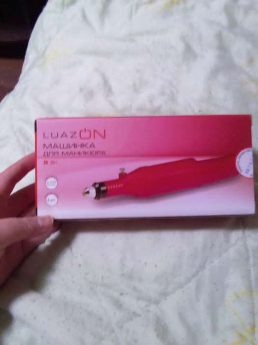 Фотография покупателя товара УЦЕНКА Аппарат для маникюра LuazON LMH-01, 6 насадок, 3000-15000 об/мин, розовый - Фото 20
