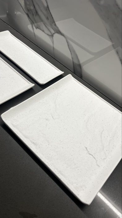 Фотография покупателя товара Блюдо для подачи Magistro Slate, 27.5×27.5 см, фарфор, белое - Фото 1