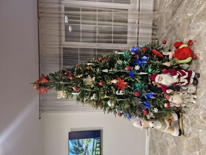 Фотография покупателя товара Искусственная ёлка «Зимнее волшебство. Элит», 120 см, d нижнего яруса 89 см, 322 смешанные ветки шарнирные - Фото 3