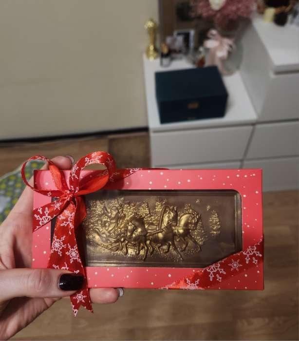 Фотография покупателя товара Форма для шоколада и конфет пластиковая «Русская зима», размер готового изделия 17×8,5 см, цвет прозрачный - Фото 2