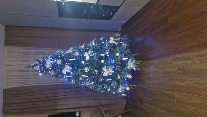 Фотография покупателя товара Искусственная ёлка «Зимнее волшебство. Элит», 120 см, d нижнего яруса 89 см, 322 смешанные ветки шарнирные - Фото 2