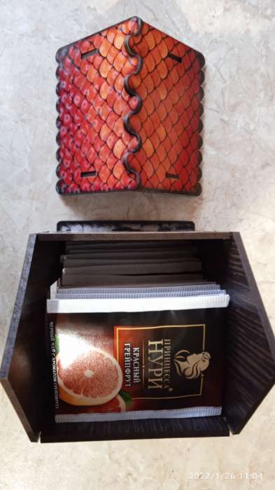 Фотография покупателя товара Чайный домик "Дом из красного кирпича", 9,8×9,8×17,4 см - Фото 4
