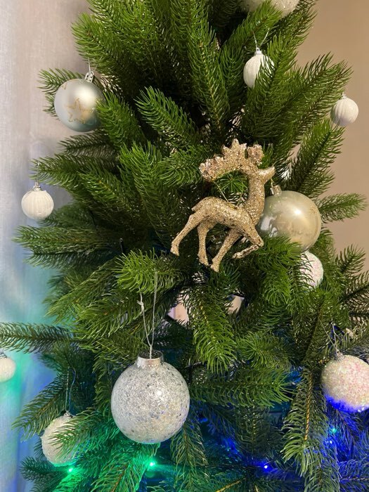 Фотография покупателя товара Ёлочные игрушки «Снежная пудра», шары новогодние, d=3.5 см, набор 6 шт., белый - Фото 14